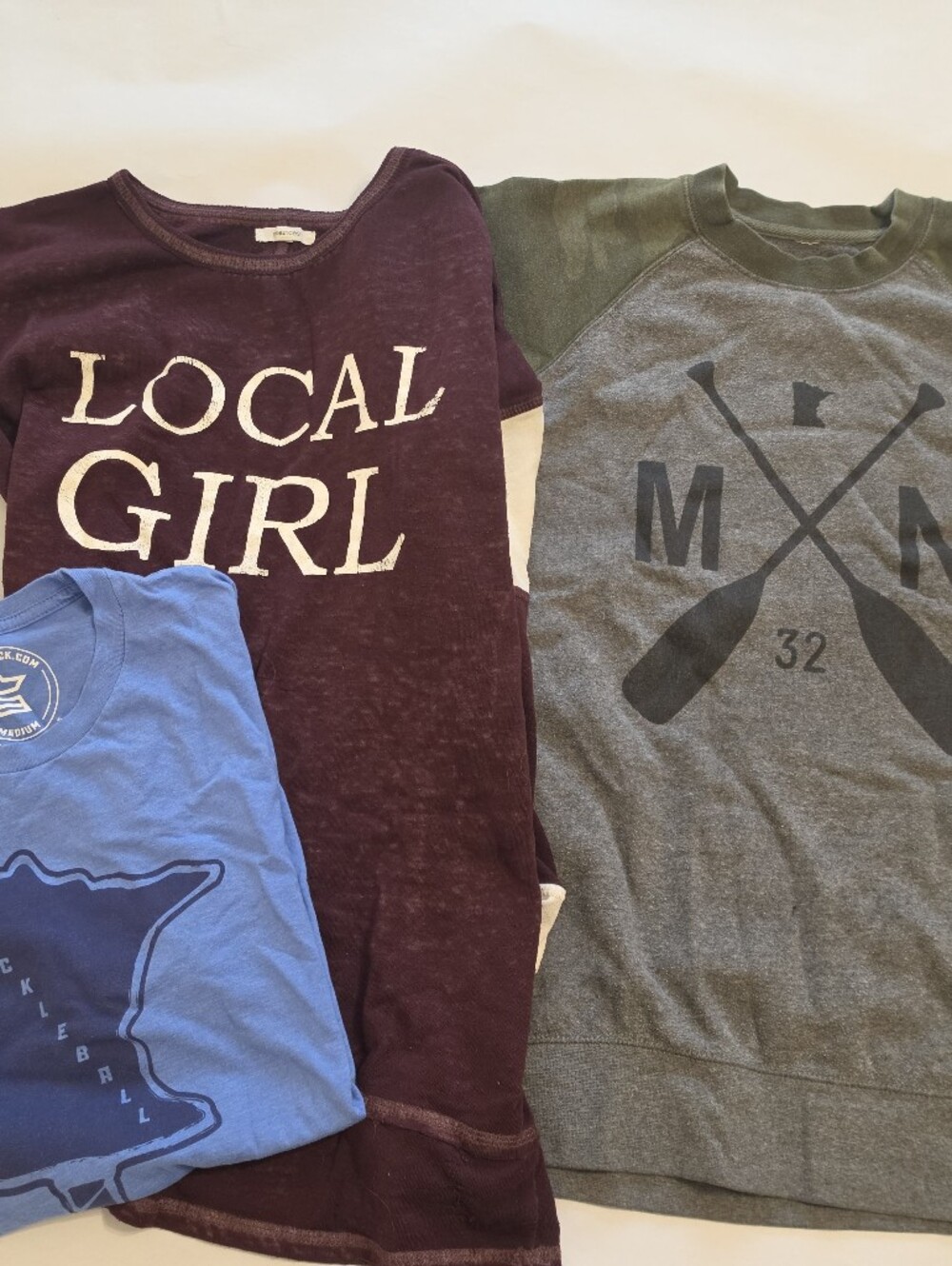 Women's Minnesota Fall Shirt Set Lot Of 3 Size Medium